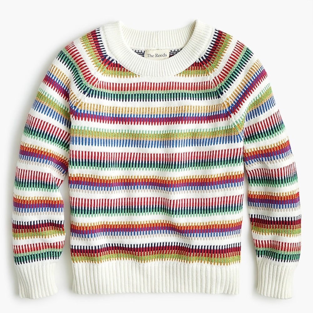 J. Crew x The Reeds Striped Crew Sweater